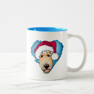 KiniArt Airedale Christmas Coffee Mug