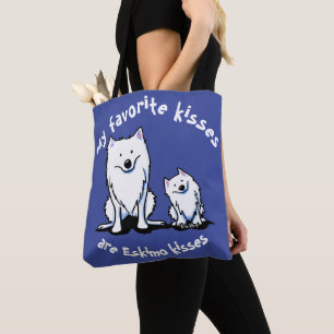 KiniArt American Eskimo Tote Bag