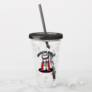 KiniArt American Westie Acrylic Tumbler