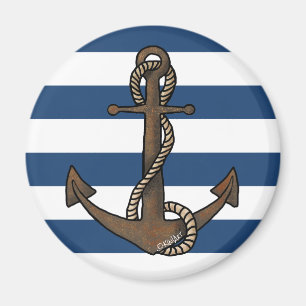 KiniArt Anchor Nautical Magnet 
