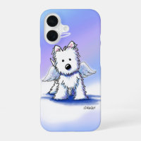 KiniArt Angel Westie iPhone Case