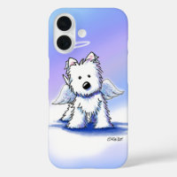 KiniArt Angel Westie iPhone Case