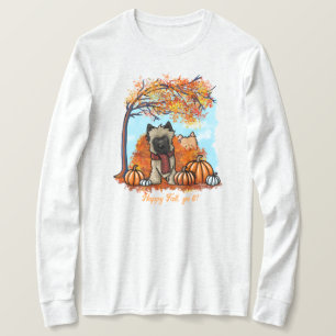KiniArt Autumn Cairn Terriers T-Shirt