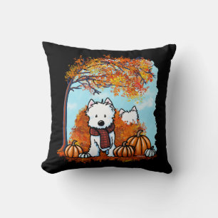 KiniArt Autumn Westies Cushion