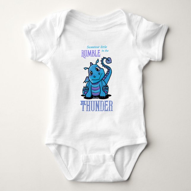 KiniArt Baby Dragon  Baby Bodysuit (Front)