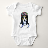 KiniArt Basset Flower Girl