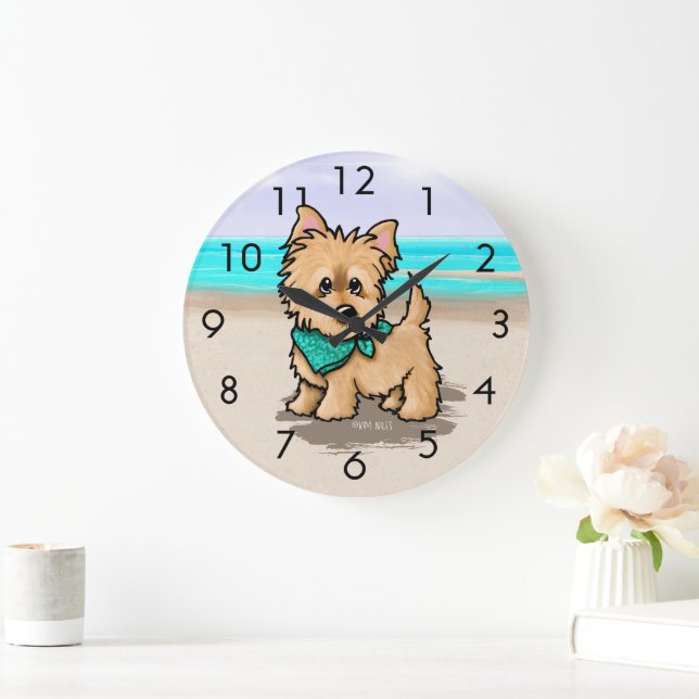 KiniArt Beach Cairn Wall Clock (Home)