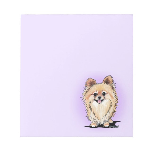 KiniArt Bella Pom Notepad (Front)