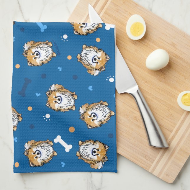 KiniArt Bella Pom Towel (Quarter Fold)