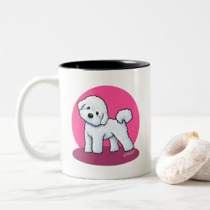 KiniArt Bichon Frise Two-Tone Coffee Mug