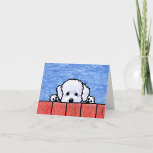KiniArt Bichon Neighbour Note Card