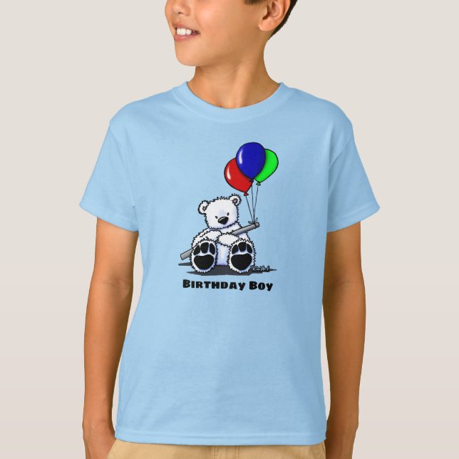 KiniArt Birthday Bear T-Shirt (Front)