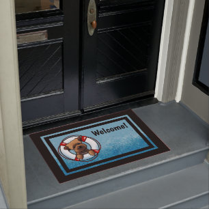 KiniArt Border Terrier Rescue Doormat
