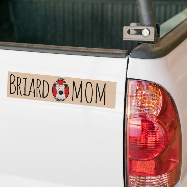 KiniArt Briard Bumper Sticker (On Truck)