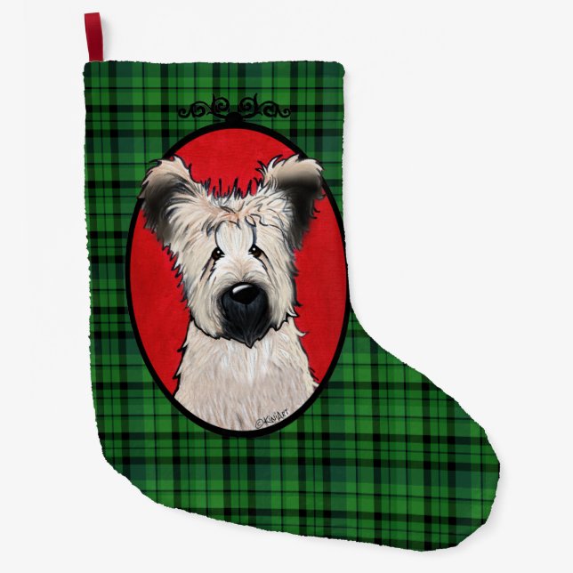 KiniArt Briard Christmas Stocking (Front)
