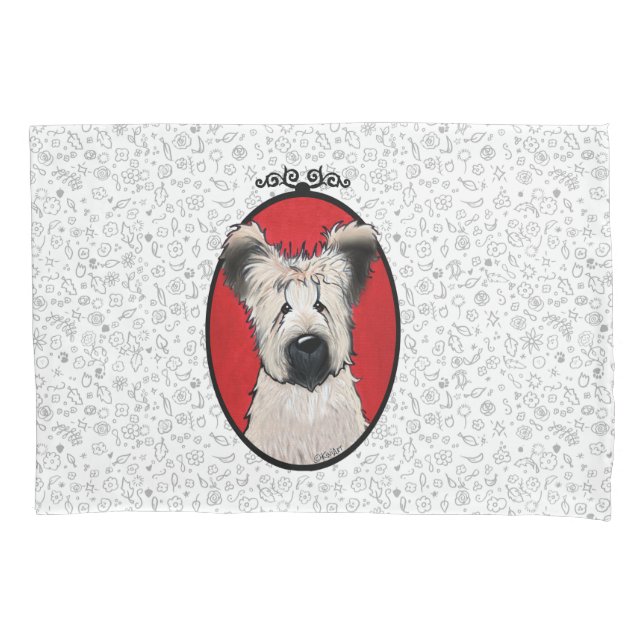 KiniArt Briard  Pillowcase (Front)