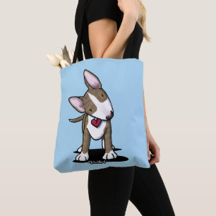 KiniArt Brindle Bull Terrier Tote Bag