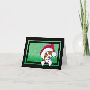 KiniArt Brittany Dog Christmas Holiday Card