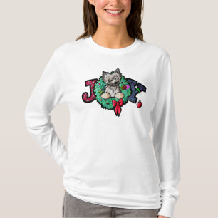 KiniArt Cairn Christmas Joy T-Shirt