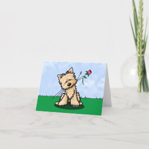 KiniArt Cairn Terrier Thank You Card