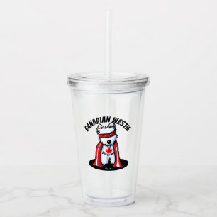 KiniArt Canadian Westie Acrylic Tumbler