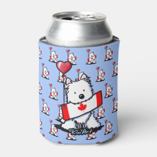 KiniArt Canadian Westie Can Cooler