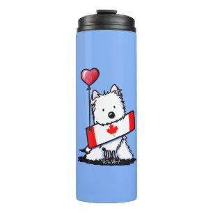 KiniArt Canadian Westie Thermal Tumbler