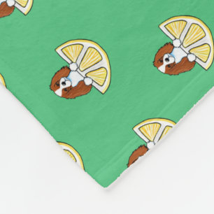 KiniArt Cavalier Life Lemons  Fleece Blanket