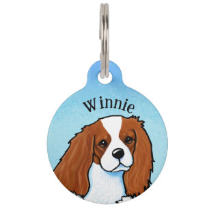 KiniArt Cavalier Spaniel Pet ID Tag