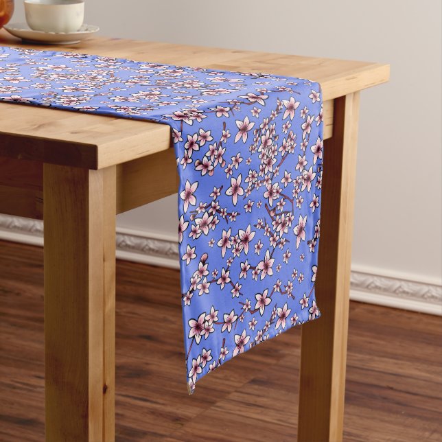 KiniArt Cherry Blossom Short Table Runner (In Situ)