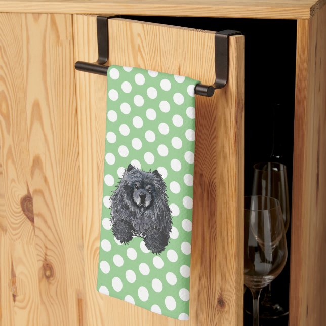 KiniArt Chow Kitchen Towel (Thirds Fold)