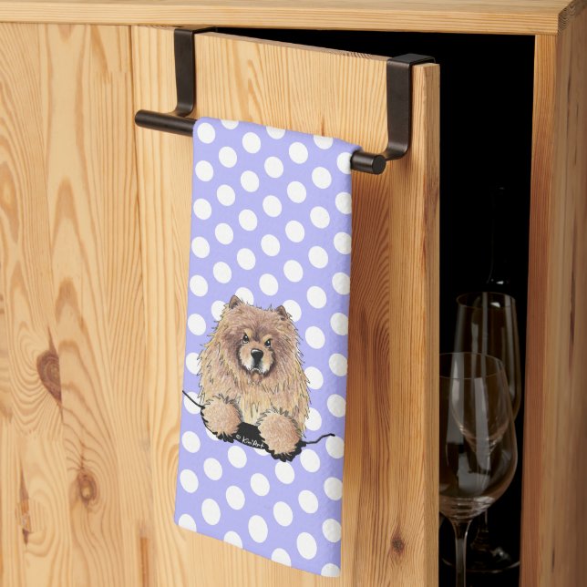 KiniArt Chow Kitchen Towel (Thirds Fold)