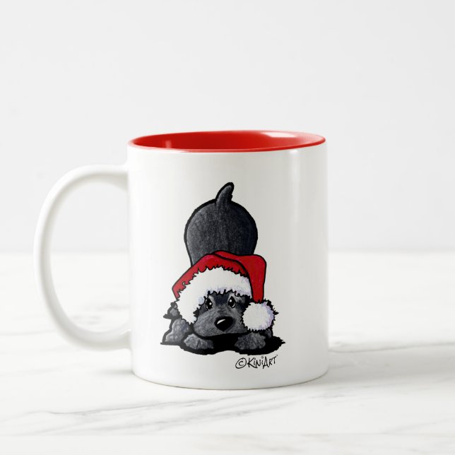KiniArt Cocker Spaniel Christmas Mug (Left)