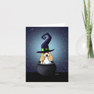 KiniArt Cocker Spaniel Halloween Card