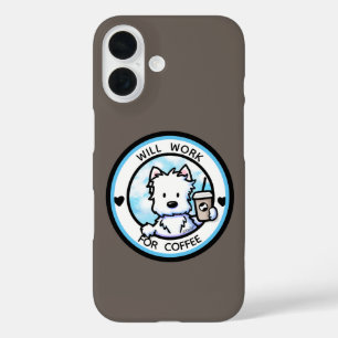 KiniArt Coffee Westie Case-Mate iPhone Case