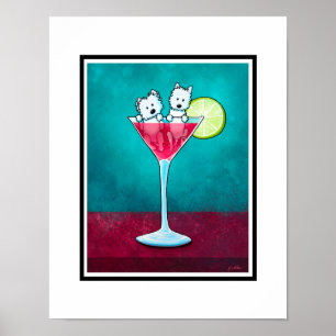 KiniArt Cosmopawlitan Westies Poster