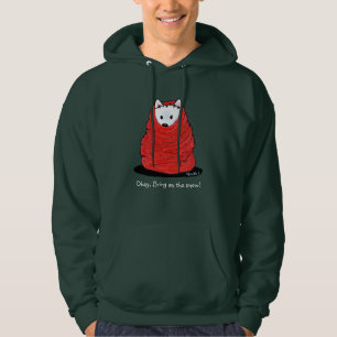 KiniArt Cosy Winter Westie Terrier Hoodie