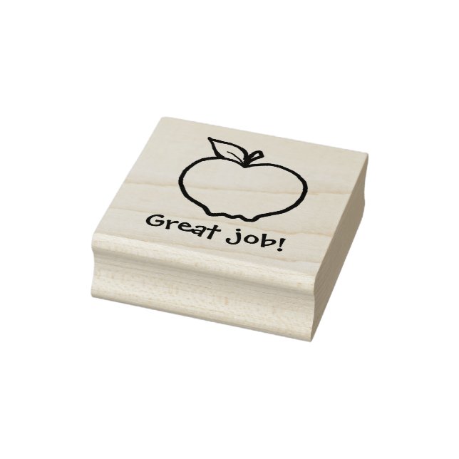 KiniArt Custom Apple Rubber Stamp (Stamp)