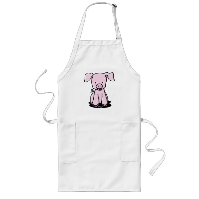 KiniArt Cute Baby Pig Apron (Front)