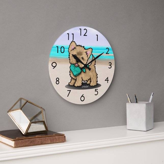 KiniArt Cutieface Cairn Beach Wall Clock (Office)