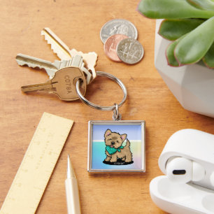 KiniArt Cutieface Cairn Keychain