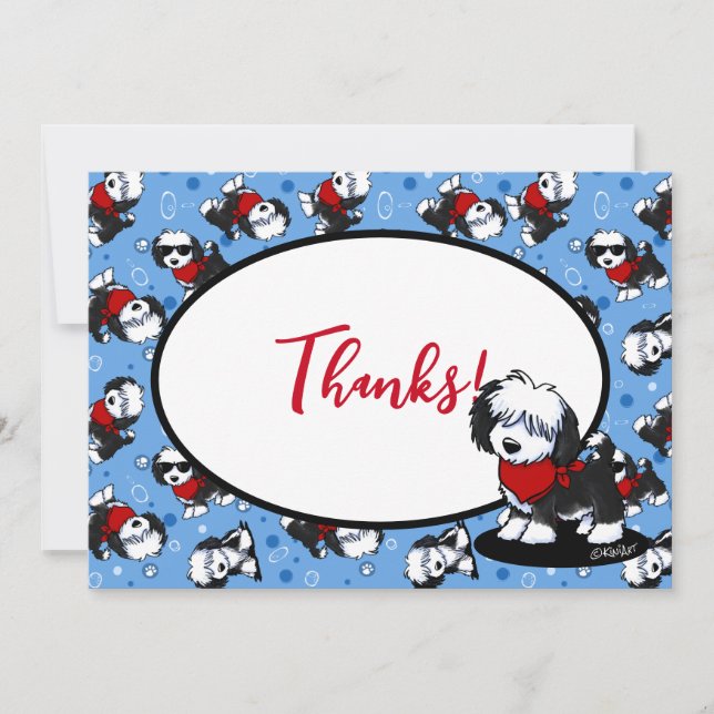 KiniArt Cutieface Havanese Thank You Card (Front)