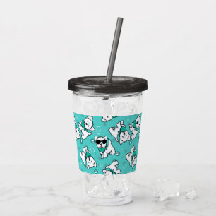 KiniArt Cutieface Westies Acrylic Tumbler