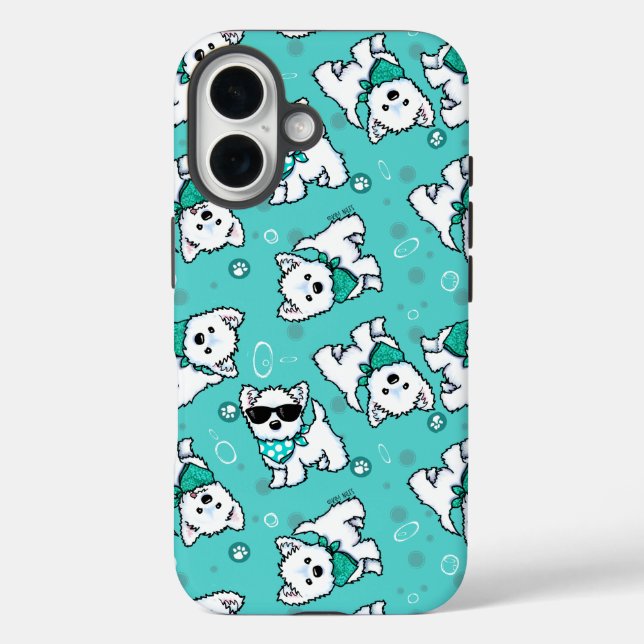 KiniArt Cutieface Westies Case-Mate iPhone Case (Back)