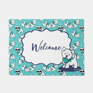 KiniArt Cutieface Westies Doormat