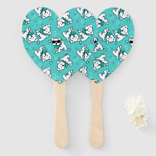 KiniArt Cutieface Westies Hand Fan