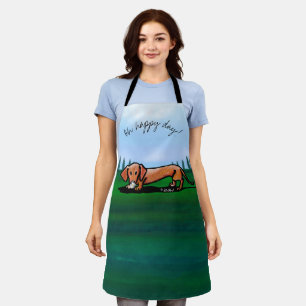 KiniArt Dachshund All-Over Print Apron