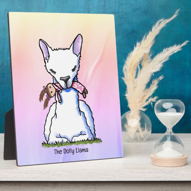 KiniArt Dolly Llama  Plaque (Side)