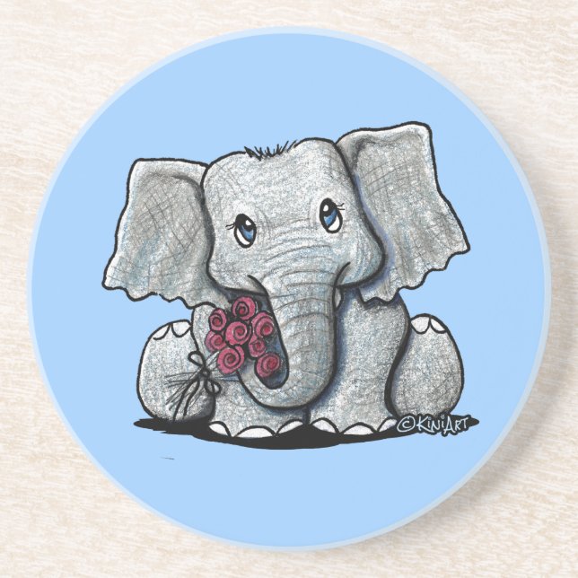KiniArt Elephant Coaster (Front)