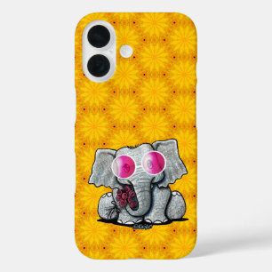 KiniArt Elephant iPhone 16 Case